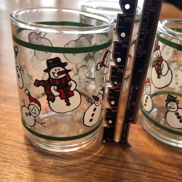 Snowman votives/shot glasses - Picture 2 of 3